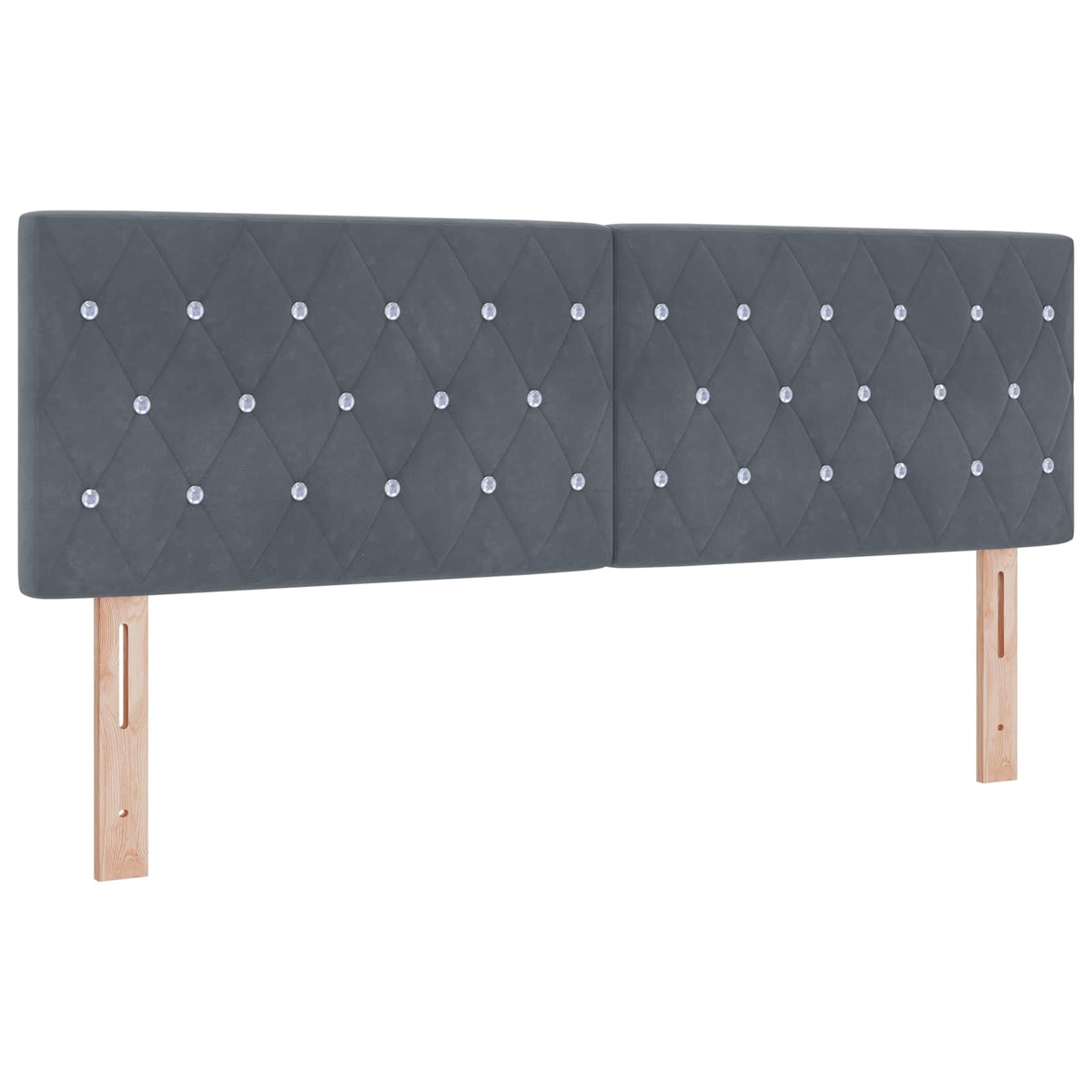 Boxspring krevet s madracem Tamnosiva 140 x 200 cm Baršun Plava 200 x 140 x 88 cm