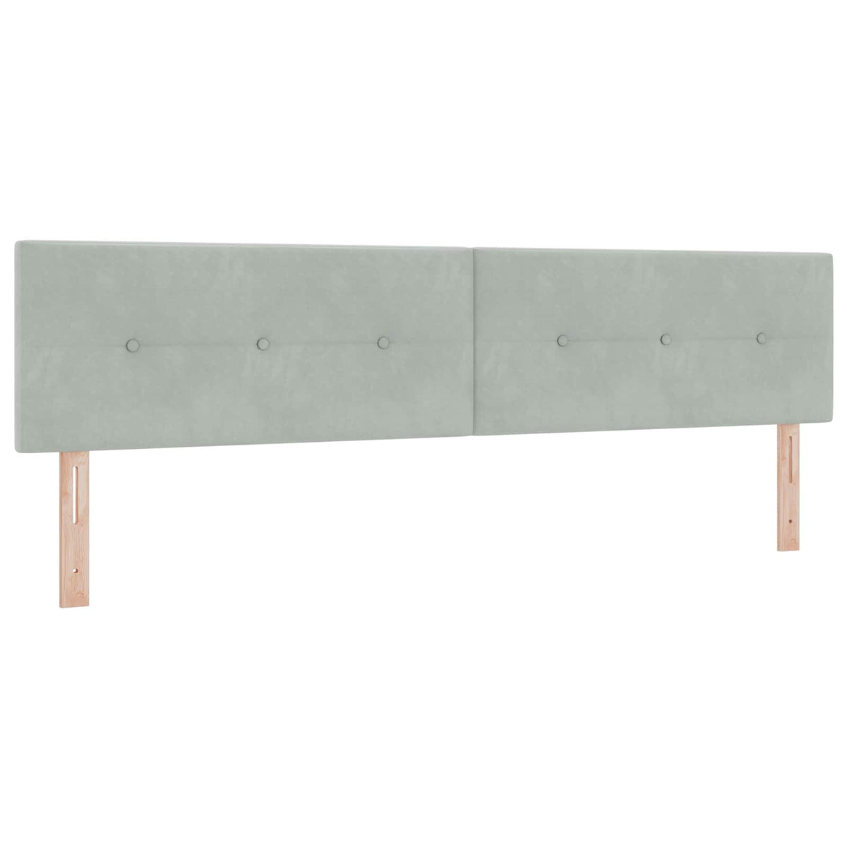 Boxspring krevet s madracem Svjetlosiva 200 x 200 cm Baršun Zelena