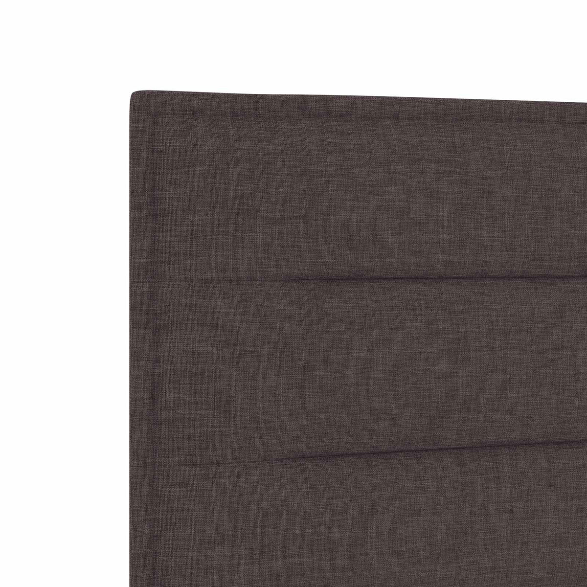 Krevet s box springom, madracem i LED-om Tamno smeđa Tkanina 90 x 200 cm
