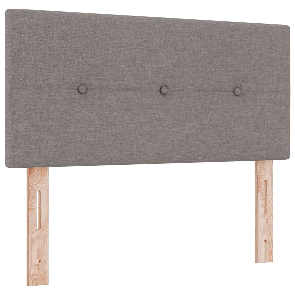 Boxspring krevet s madracem Sivosmeđa 90 x 190 cm Tkanina Smeđesiva 90 x 190 x 100.5 cm