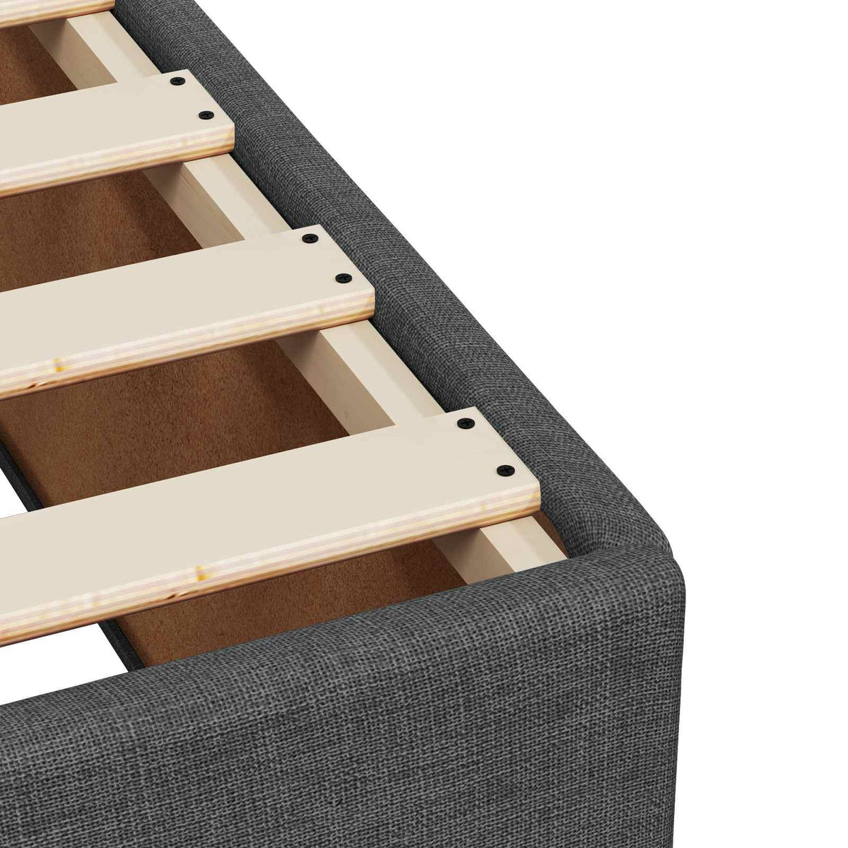 Boxspring krevet s madracem Tamnosiva 90 x 200 cm Tkanina 90 x 200 x 100.5 cm