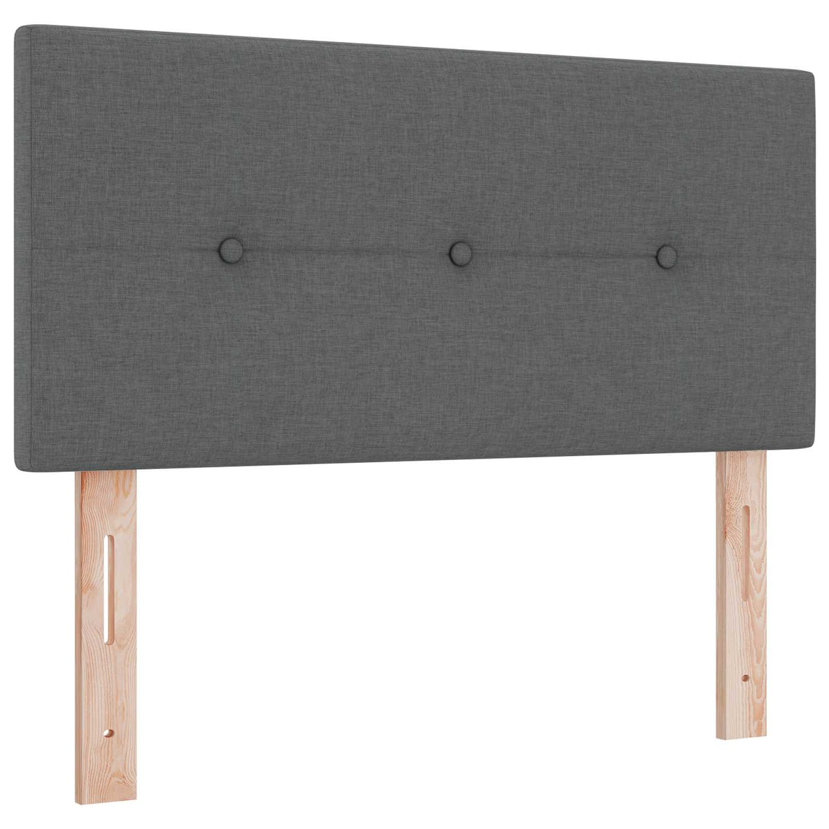 Boxspring krevet s madracem Tamnosiva 90 x 200 cm Tkanina 90 x 200 x 100.5 cm
