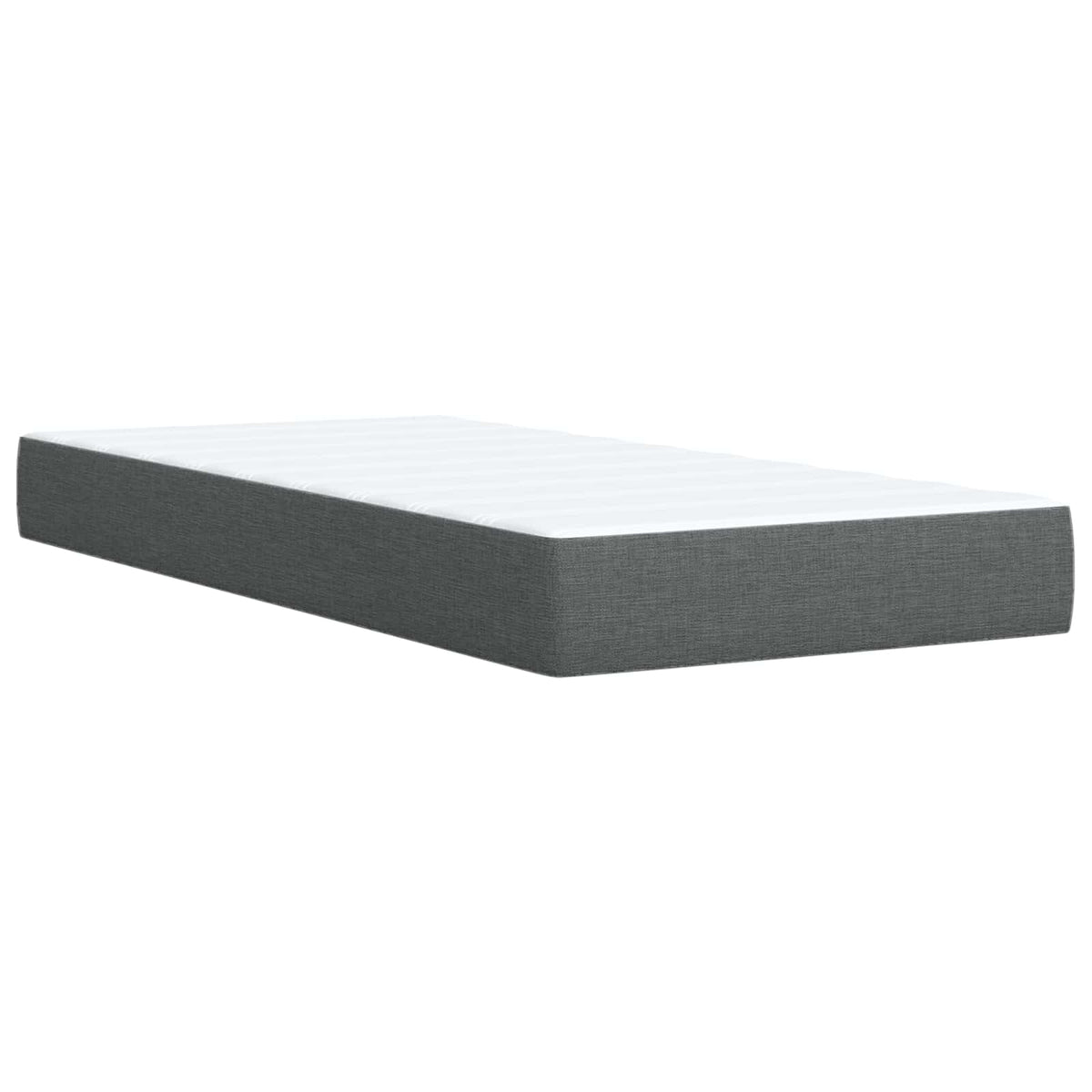 Boxspring krevet s madracem Tamnosiva 90 x 200 cm Tkanina 90 x 200 x 100.5 cm