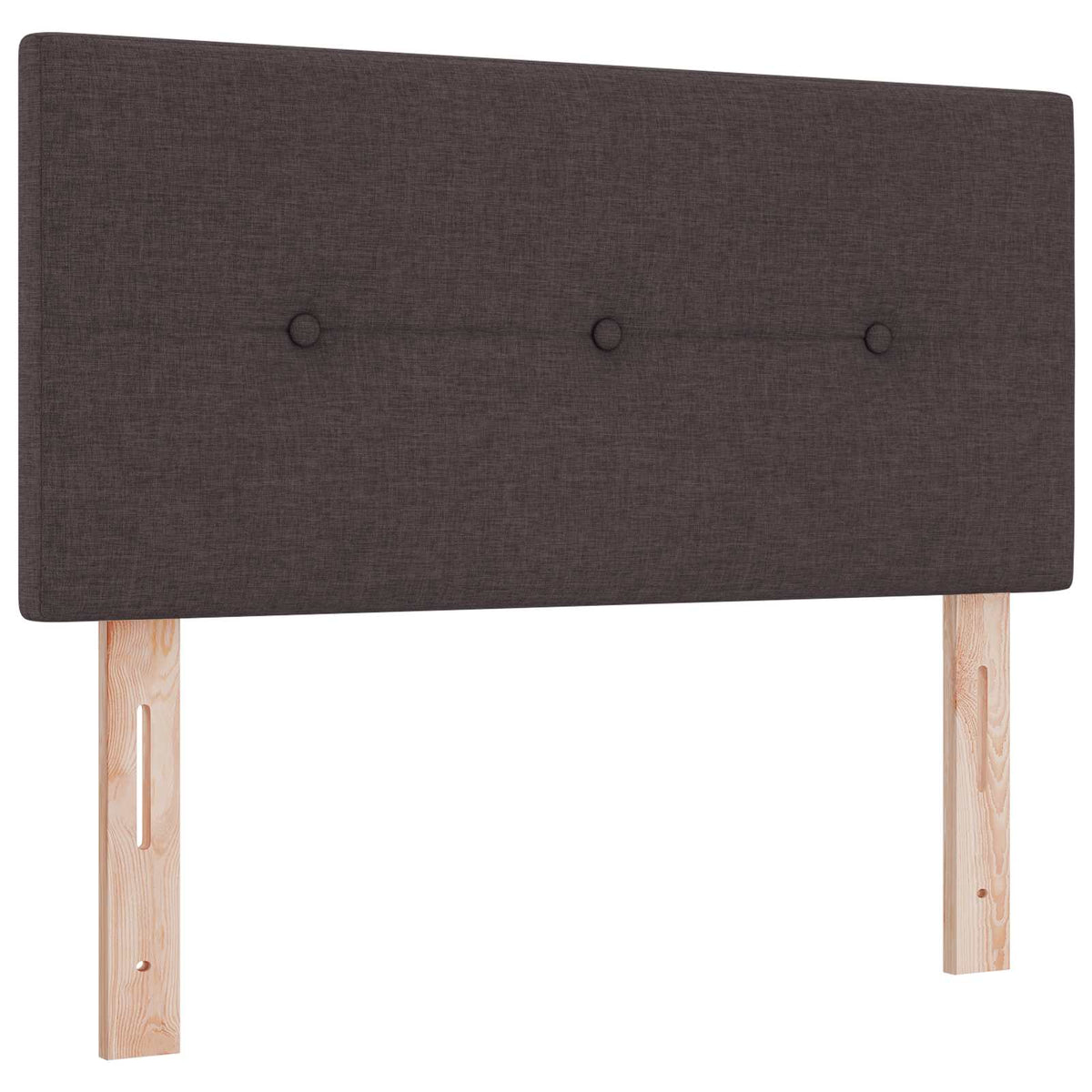 Boxspring krevet s madracem Tamno smeđa 90 x 200 cm Tkanina 90 x 200 x 100.5 cm