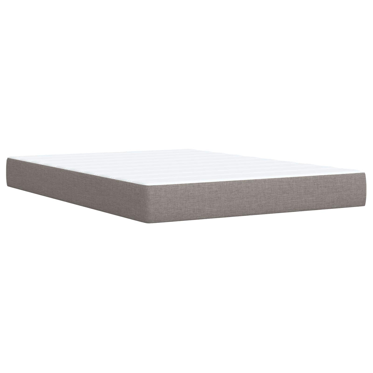 Boxspring krevet s madracem Sivosmeđa 160 x 200 cm Tkanina Smeđesiva 160 x 200 x 100.5 cm