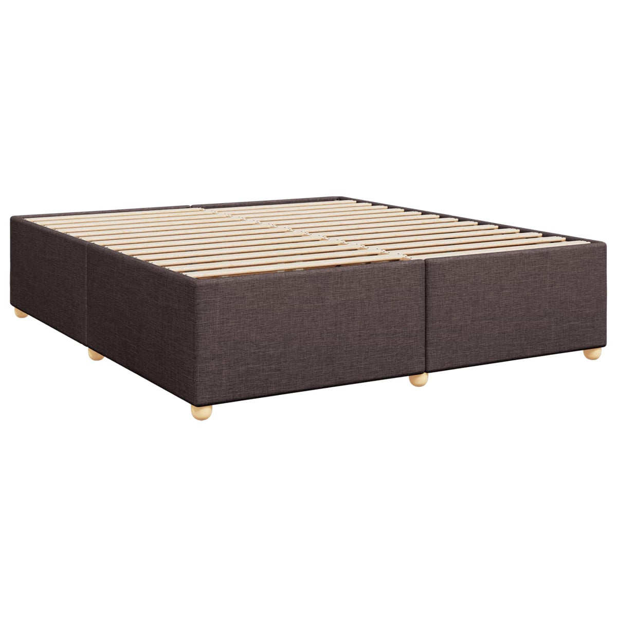 Boxspring krevet s madracem Tamno smeđa 180 x 200 cm Tkanina 180 x 200 x 100.5 cm