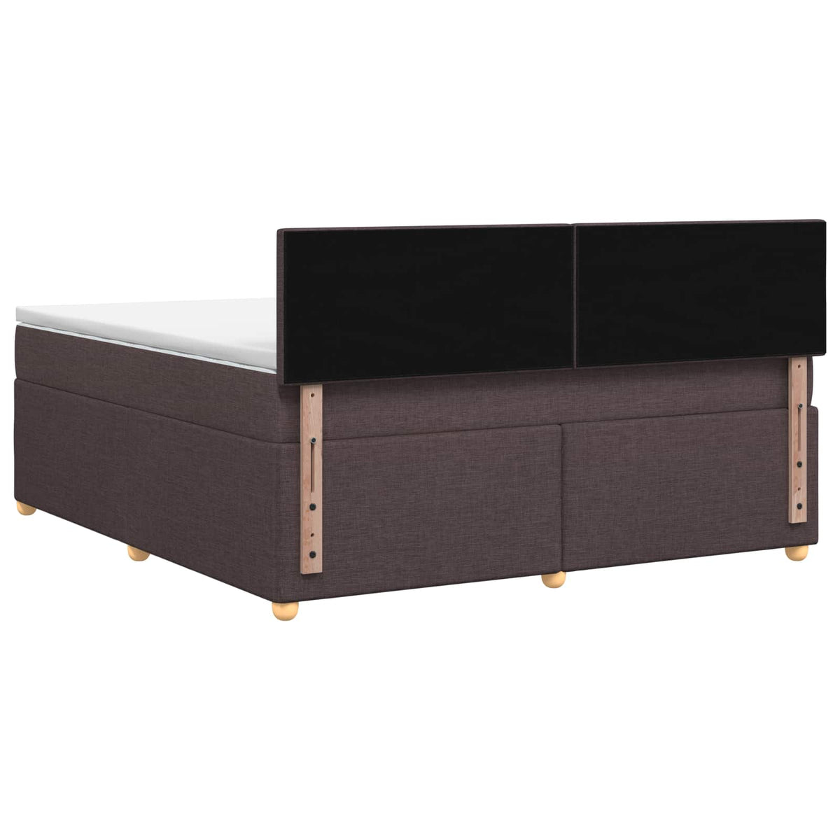 Boxspring krevet s madracem Tamno smeđa 180 x 200 cm Tkanina 180 x 200 x 100.5 cm
