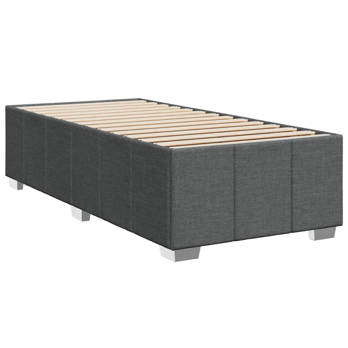 Boxspring krevet s madracem Tamnosiva 90 x 190 cm Tkanina 90 x 190 x 100.5 cm