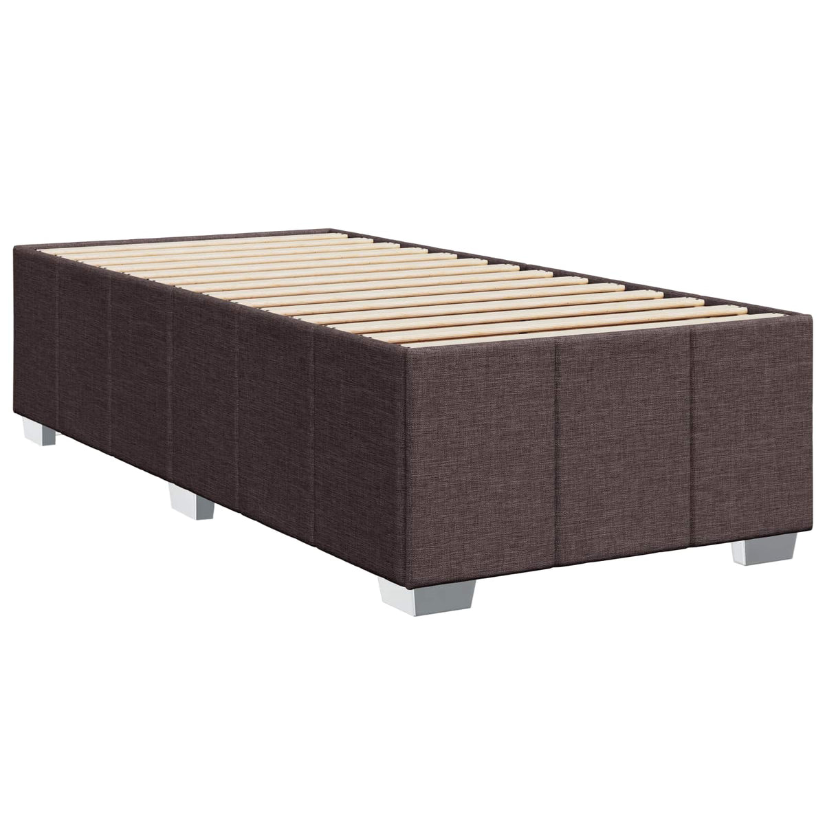 Boxspring krevet s madracem Tamno smeđa 90 x 200 cm Tkanina 90 x 200 x 100.5 cm