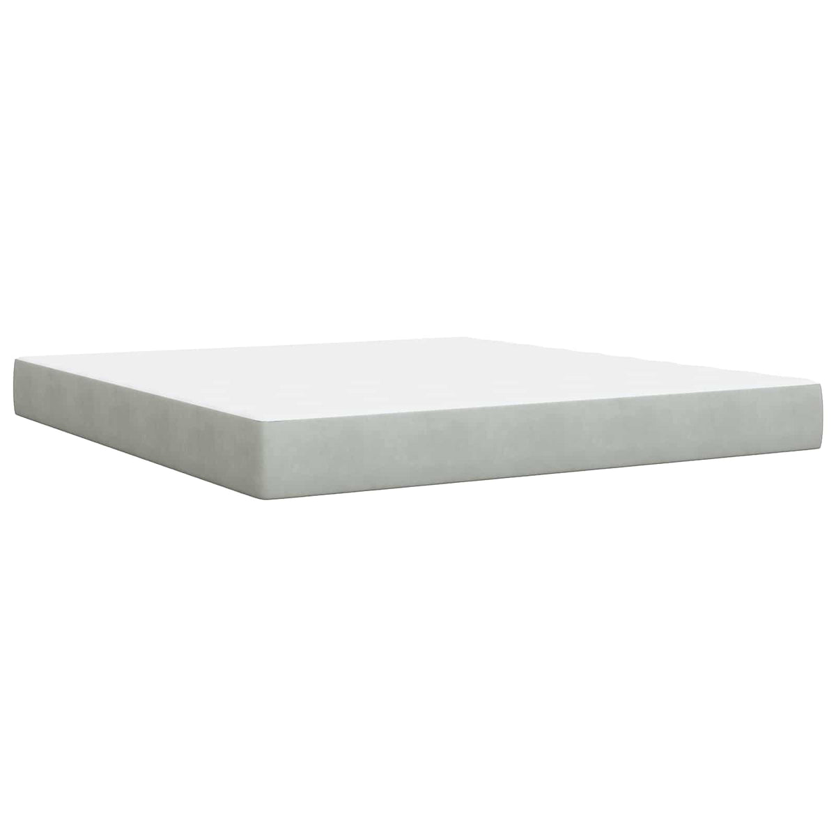 Boxspring krevet s madracem Svjetlosiva 180 x 200 cm Baršun 180 x 200 x 100.5 cm