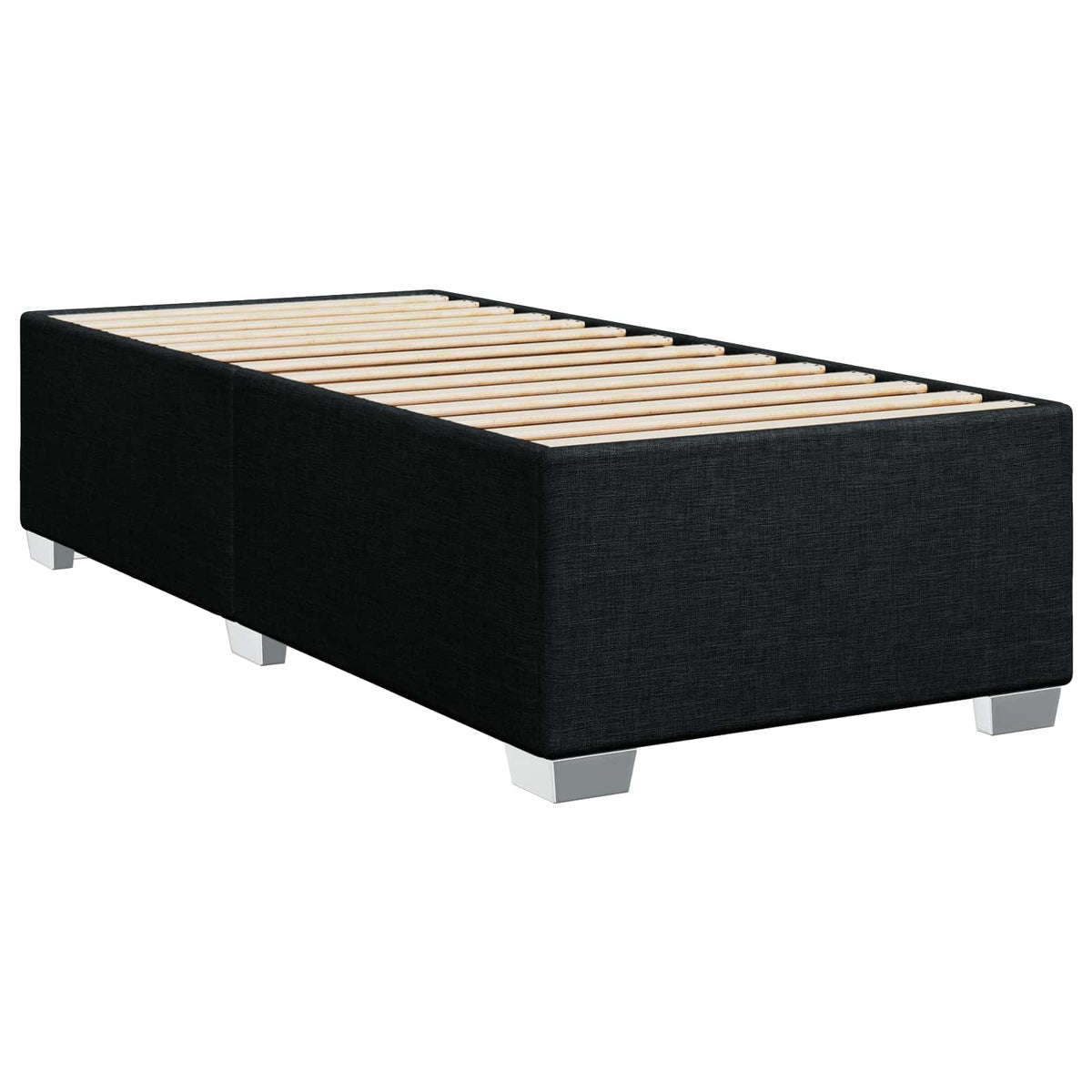 Boxspring krevet s madracem Crna 80 x 200 cm Tkanina 200 x 80 x 140.5 cm