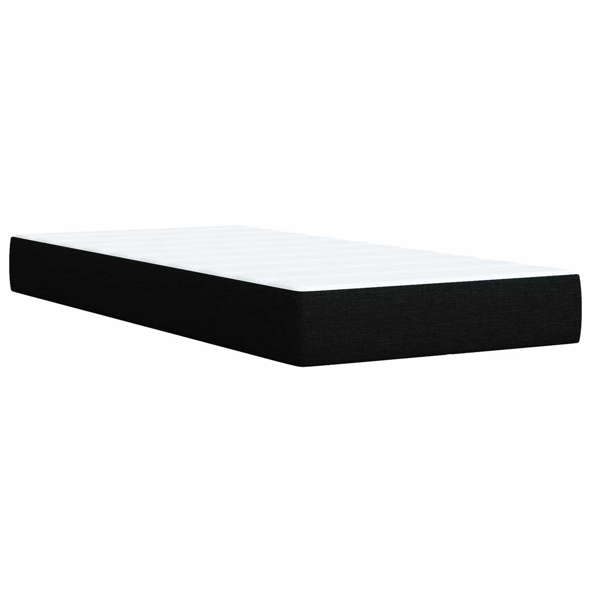 Boxspring krevet s madracem Crna 80 x 200 cm Tkanina 200 x 80 x 140.5 cm