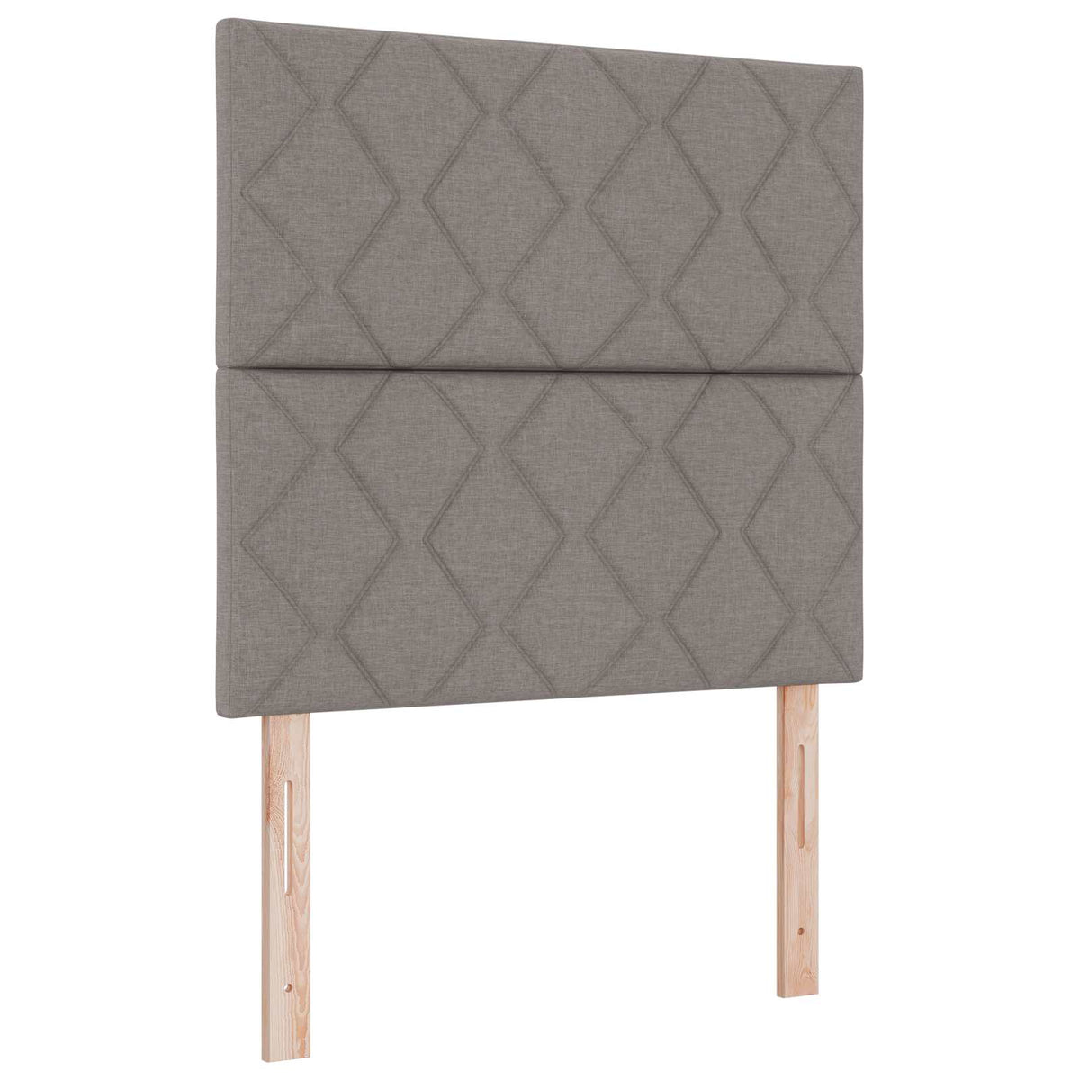 Boxspring krevet s madracem Sivosmeđa 90 x 190 cm Tkanina Smeđesiva 190 x 90 x 140.5 cm