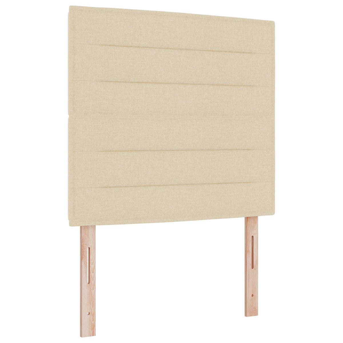 Boxspring krevet s madracem Krem 100 x 200 cm Tkanina 200 x 100 x 140.5 cm
