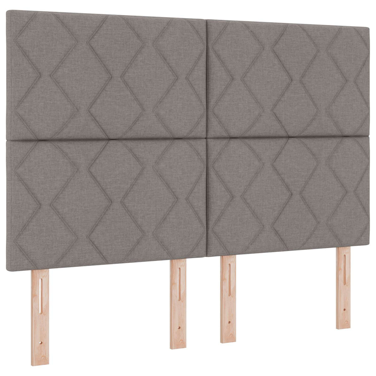 Boxspring krevet s madracem Sivosmeđa 140 x 190 cm Tkanina Smeđesiva 190 x 144 x 140.5 cm