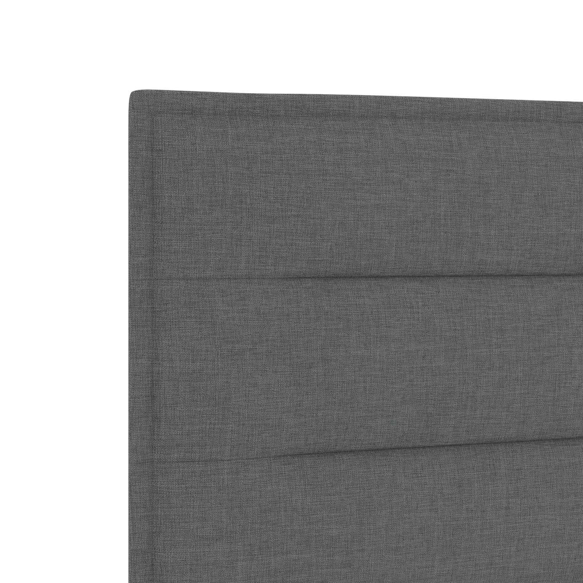 Boxspring krevet s madracem Tamnosiva 80 x 200 cm Tkanina 200 x 80 x 140.5 cm