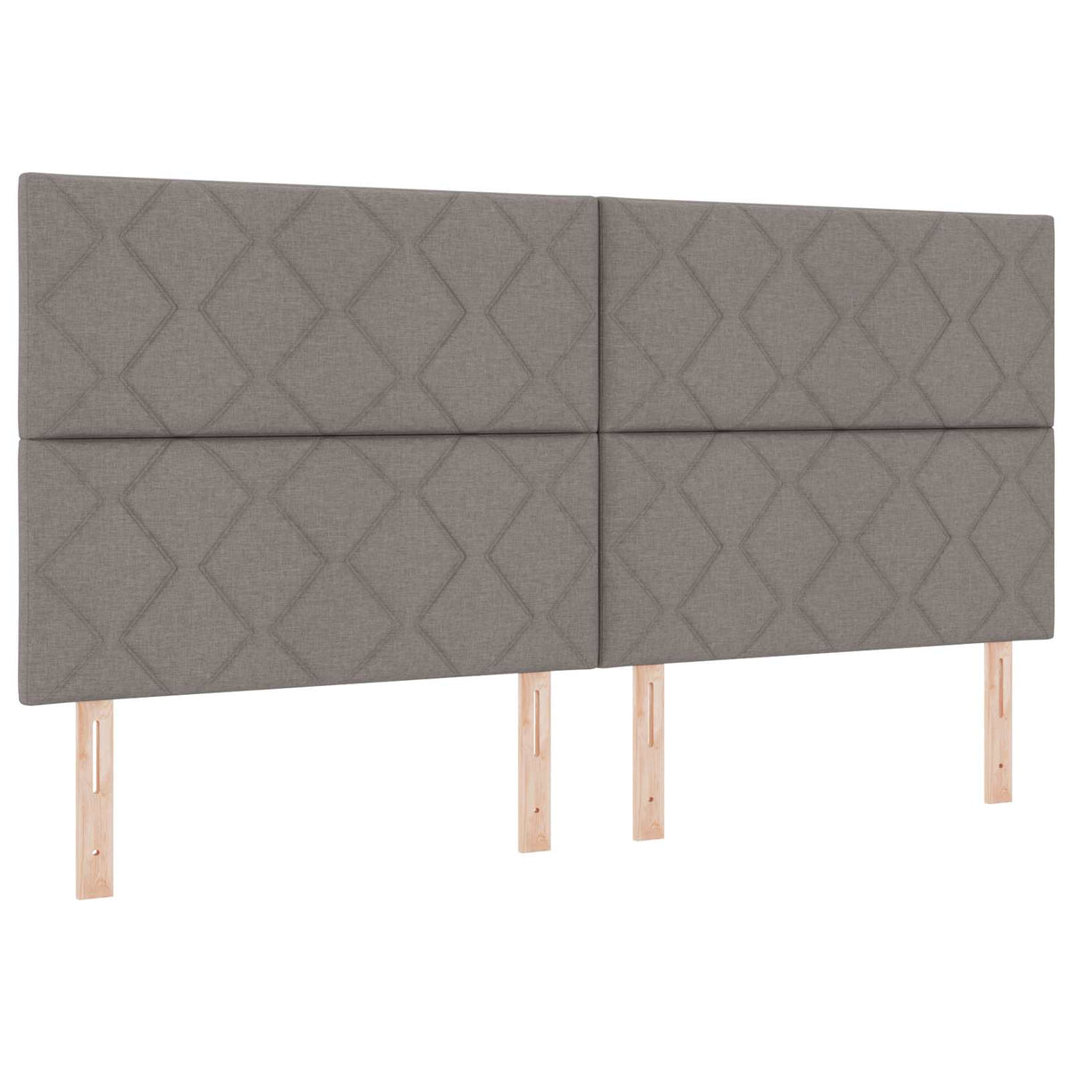 Boxspring krevet s madracem Sivosmeđa 200 x 200 cm Tkanina Smeđesiva 200 x 200 x 140.5 cm