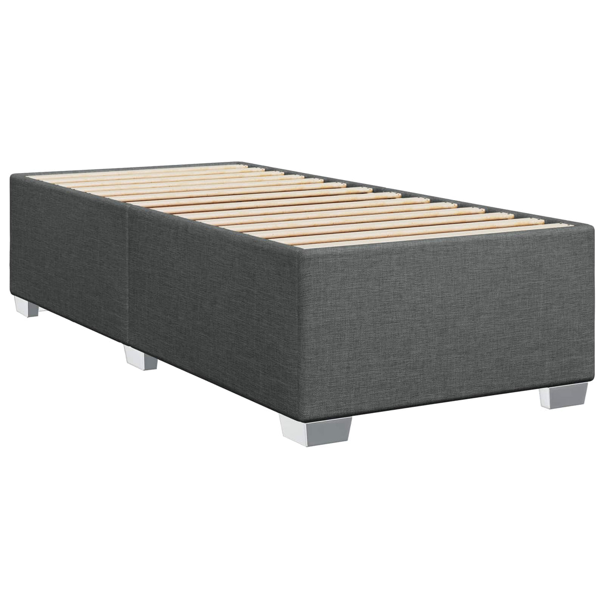 Boxspring krevet s madracem Tamnosiva 80 x 200 cm Tkanina 80 x 200 x 140.5 cm