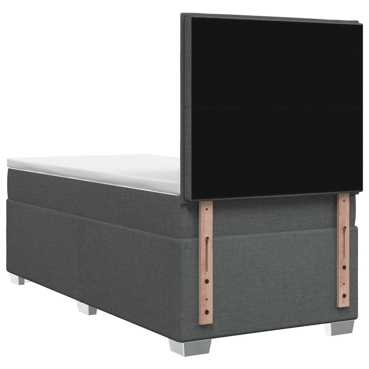 Boxspring krevet s madracem Tamnosiva 80 x 200 cm Tkanina 80 x 200 x 140.5 cm