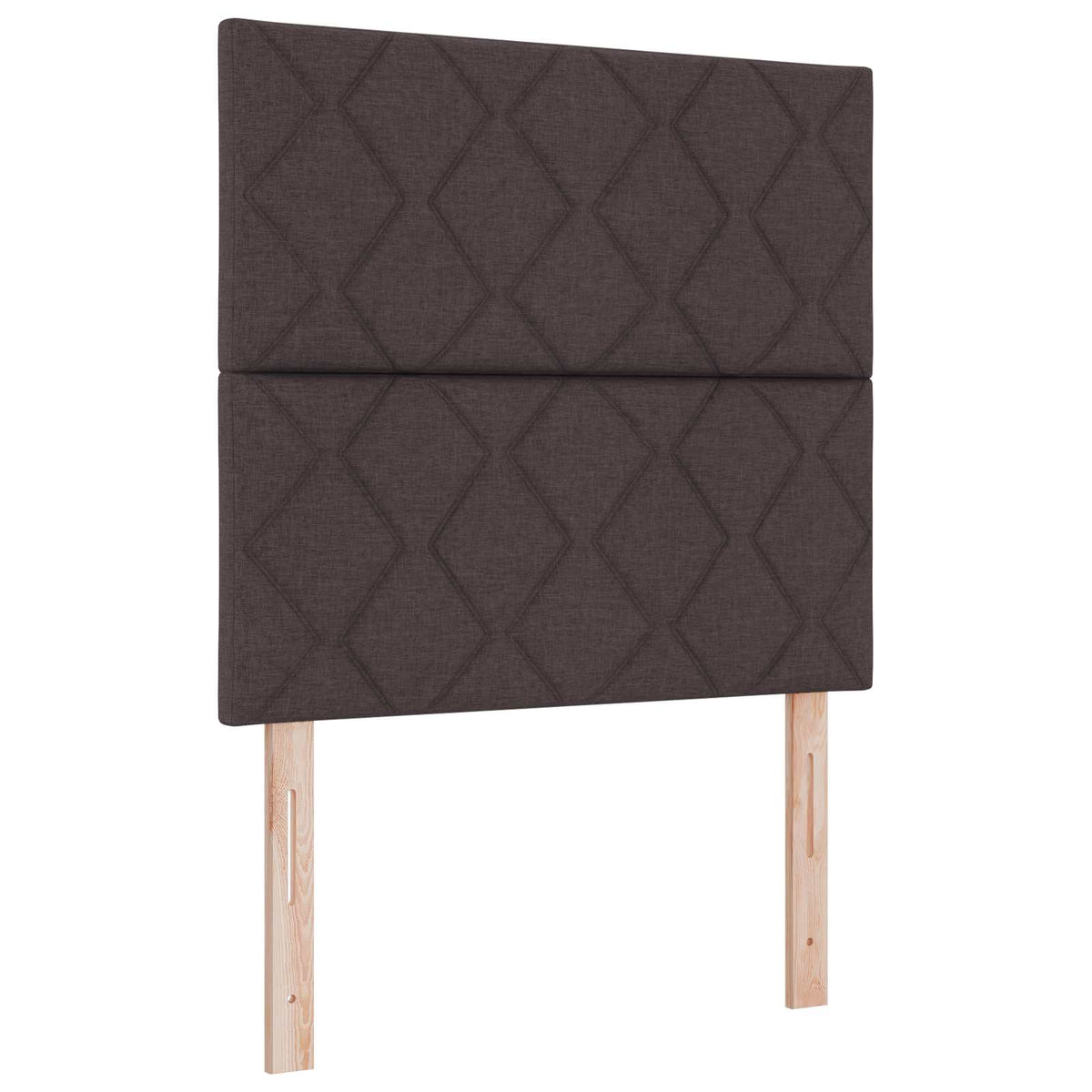 Boxspring krevet s madracem Tamno smeđa 100 x 200 cm Tkanina 100 x 200 x 140.5 cm