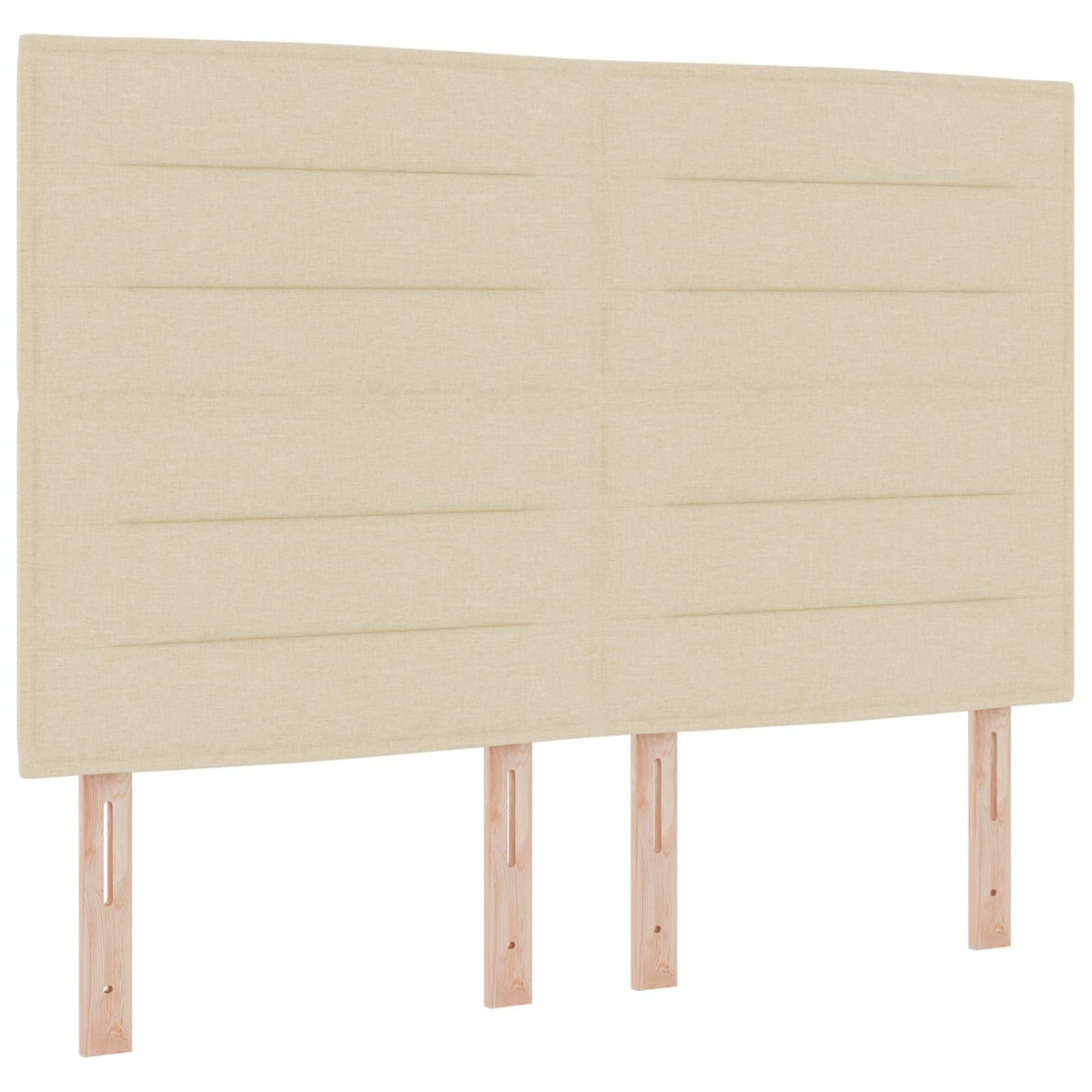 Boxspring krevet s madracem Krem 140 x 190 cm Tkanina 144 x 190 x 140.5 cm