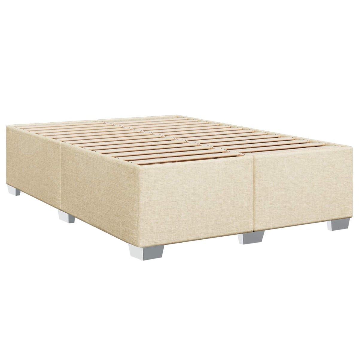 Boxspring krevet s madracem Krem 140 x 190 cm Tkanina 144 x 190 x 140.5 cm