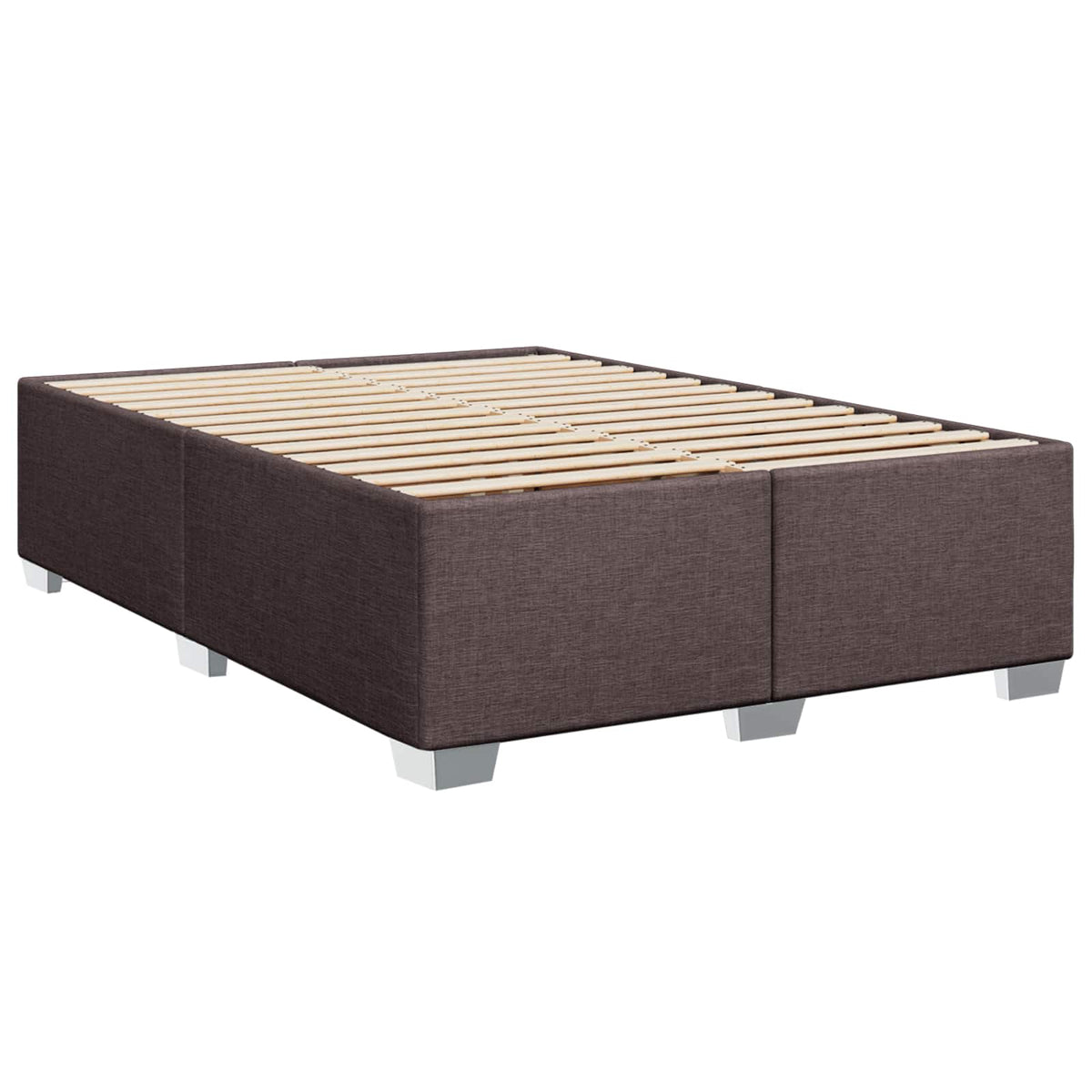 Boxspring krevet s madracem Tamno smeđa 160 x 200 cm Tkanina 160 x 200 x 140.5 cm