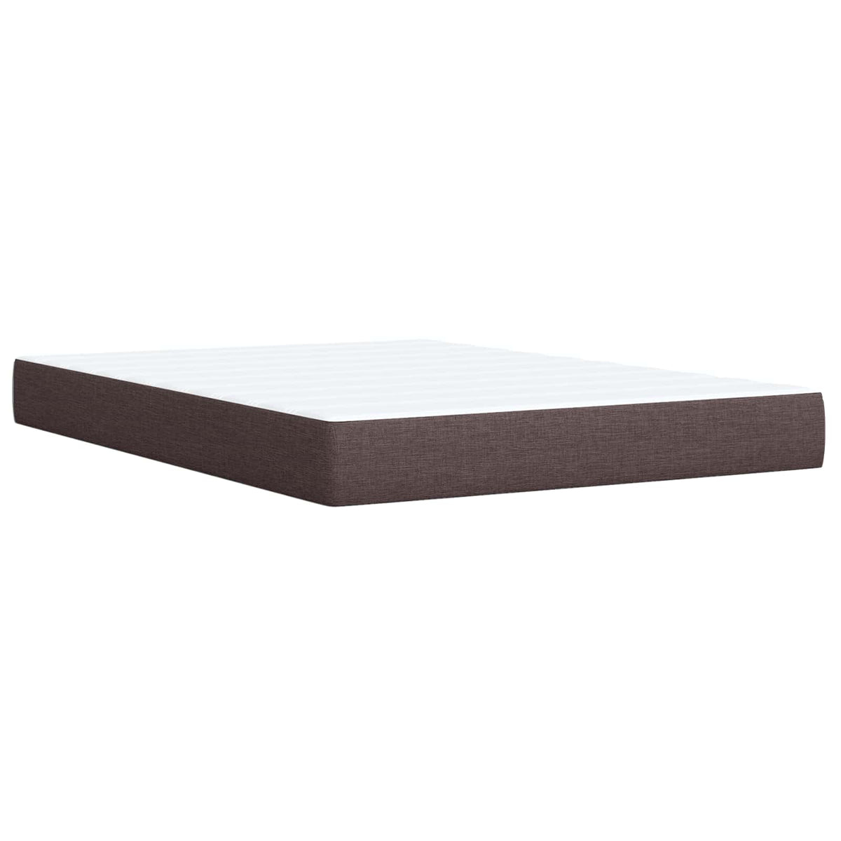 Boxspring krevet s madracem Tamno smeđa 160 x 200 cm Tkanina 160 x 200 x 140.5 cm