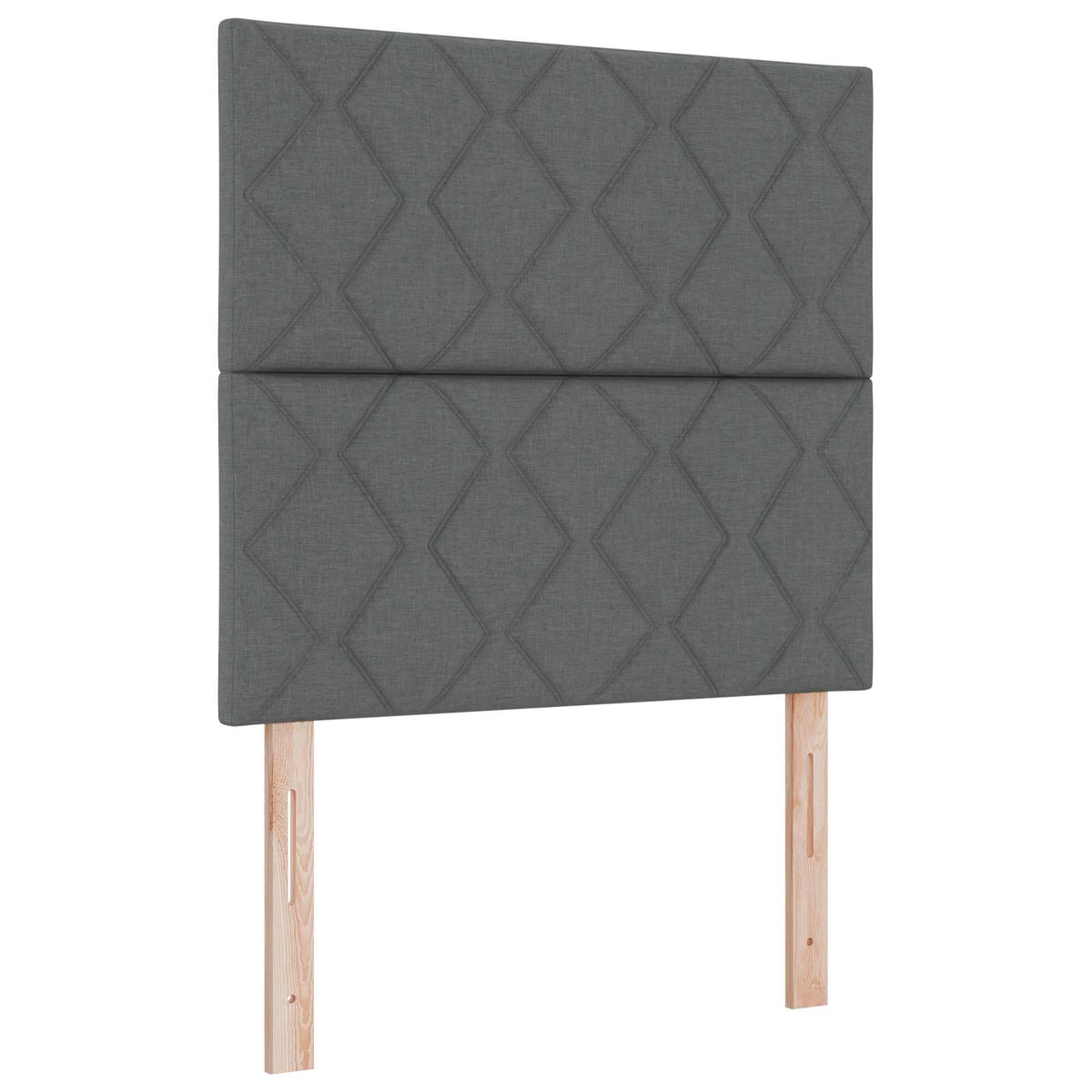 Boxspring krevet s madracem Tamnosiva 100 x 200 cm Tkanina 100 x 200 x 140.5 cm