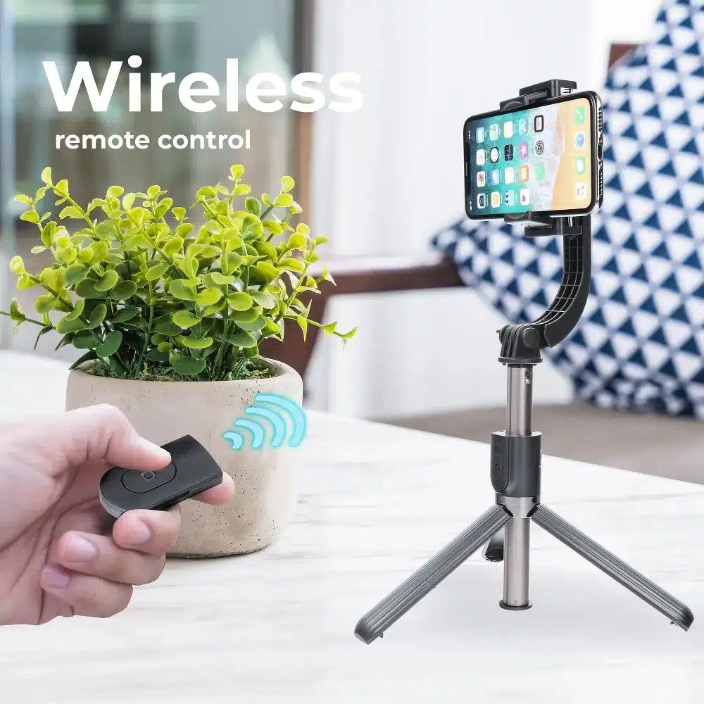 GIMBAL stabilizator, selfie palica z daljinskim upravljalnikom bluetooth in stojalom