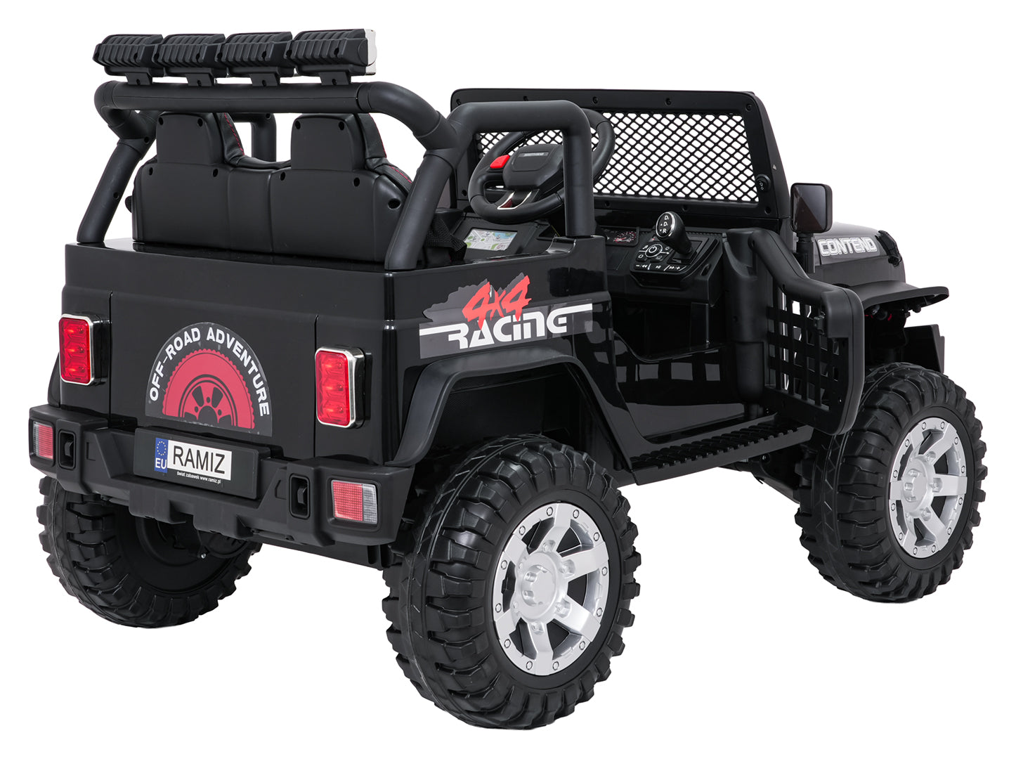 Auto na akumulator Jeep BEAST 4x4 - crni