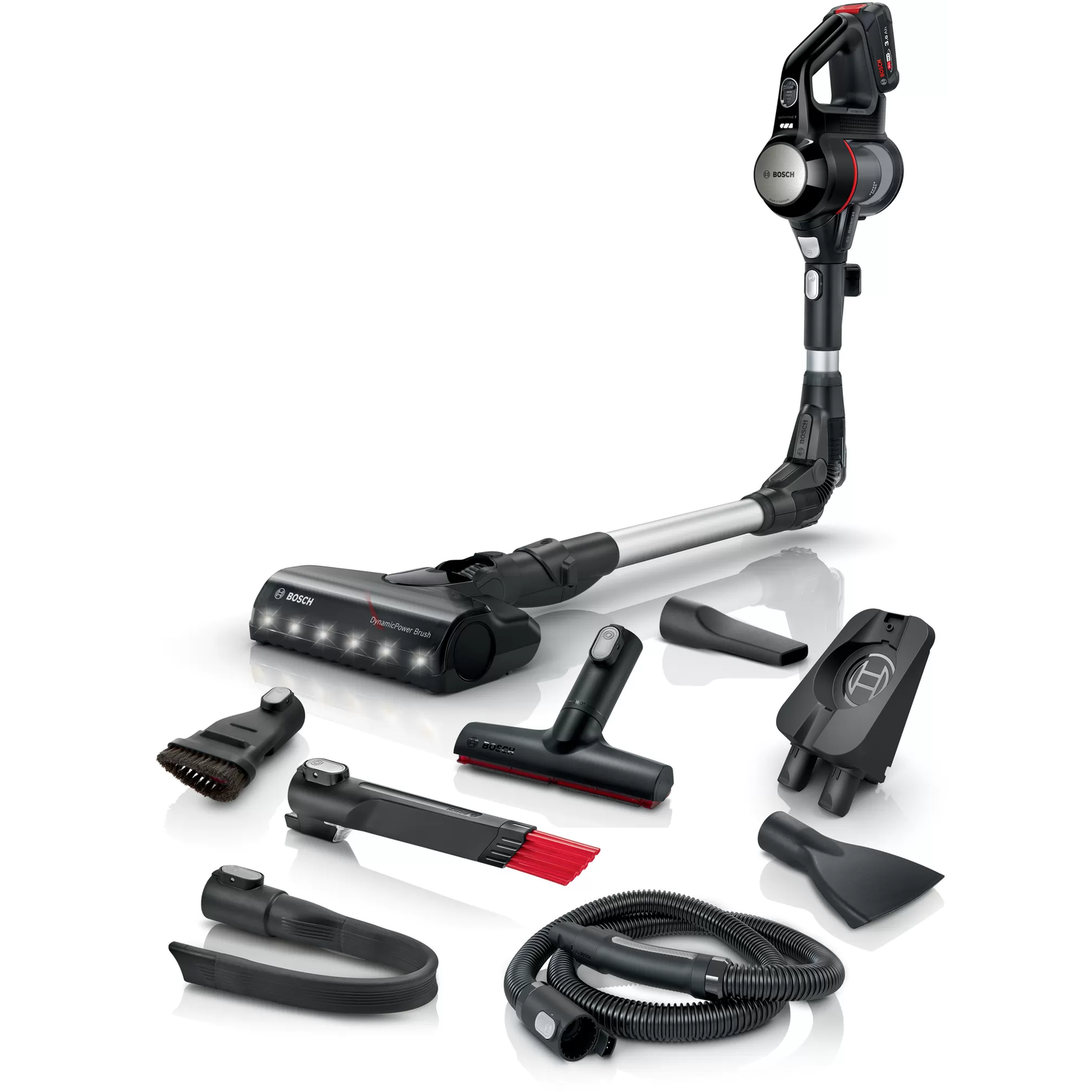 Bosch BCS711PET Štapni usisivač Baterija Suho Bez vrećice 0,3 L Crno, Crveno 3 Ah