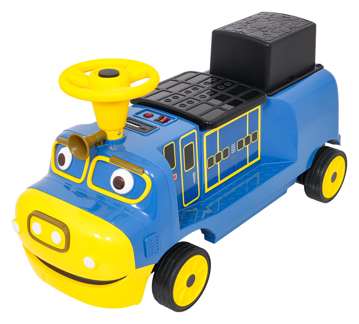Lokomotiva na akumulator "Blue Station" - dvosjed - plava