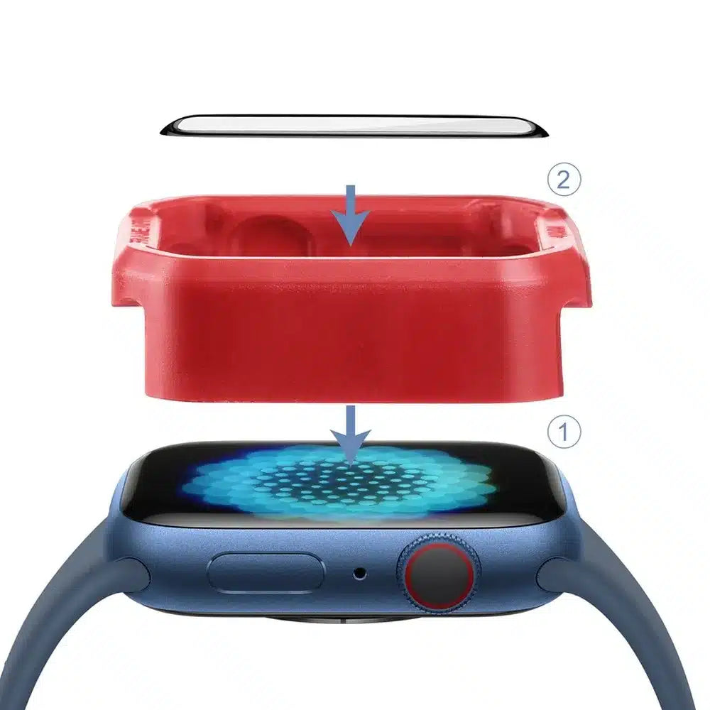 HOCO hibridno zaščitno steklo za Apple Watch serije 7 41 mm (A30)