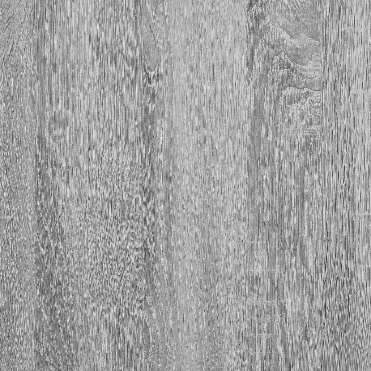 Okvir za krevet boja hrasta 90x200 cm konstruirano drvo i metal Siva 90 x 200 cm
