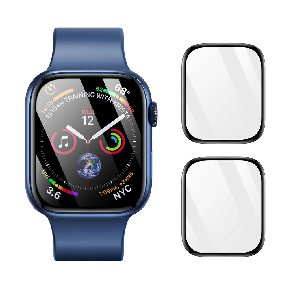 DUX DUCIS PMMA zaščitna folija z okvirjem (2 kosa) za Apple Watch 10 46 mm, črna