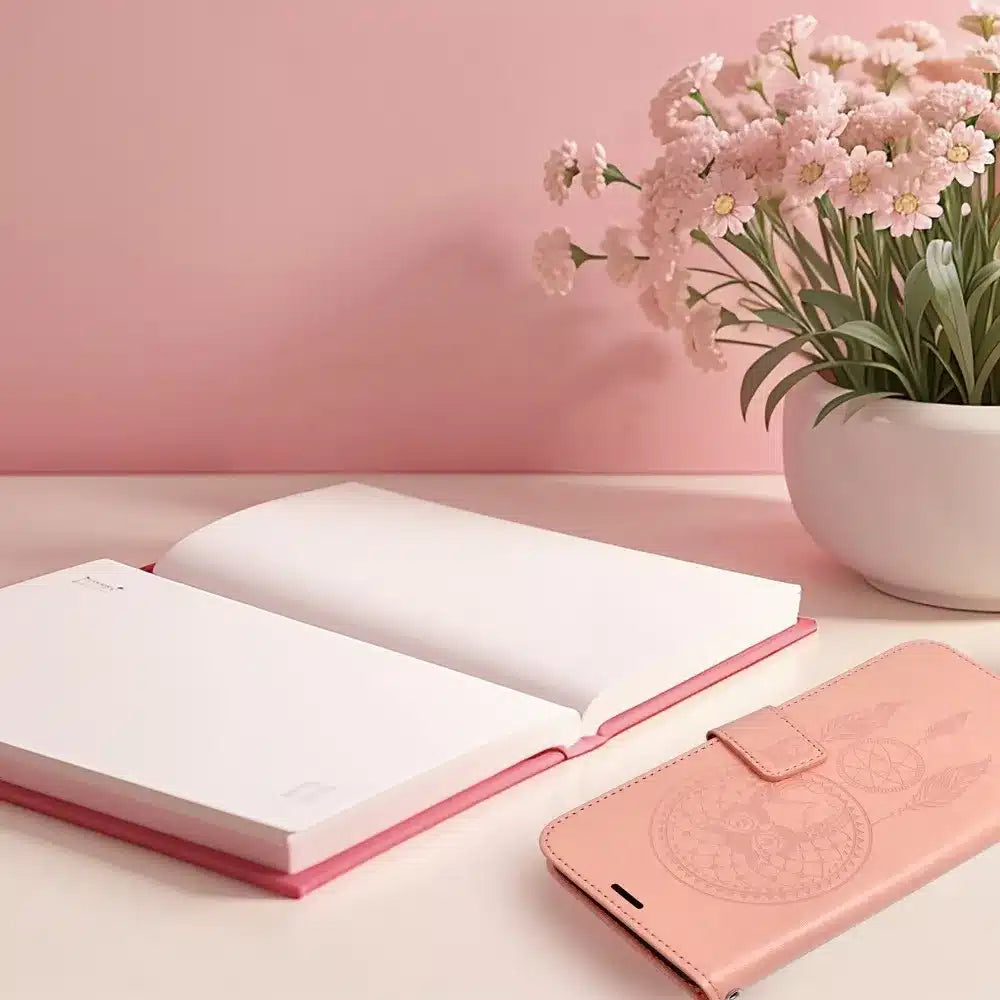 MEZZO Book etui za SAMSUNG GALAXY A55 5G dream catcher peach fuzz
