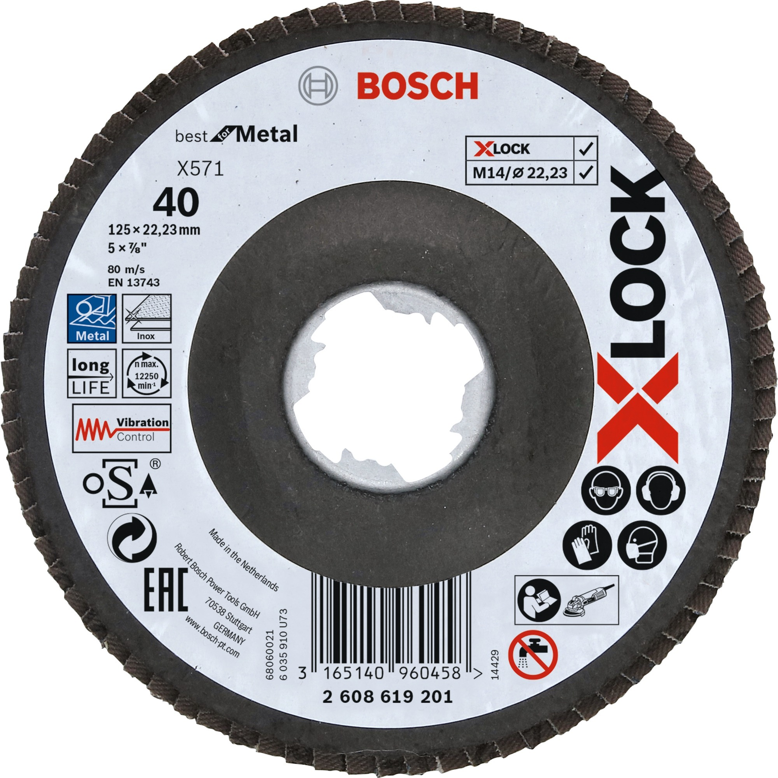 Bosch X-LOCK X571 BEST FOR METAL Brusni disk