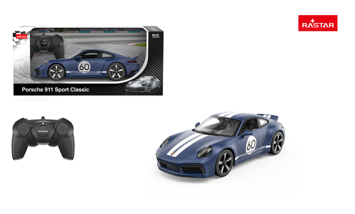 R/C 1:16 Porsche 911 Sport Classic Blue RASTAR
