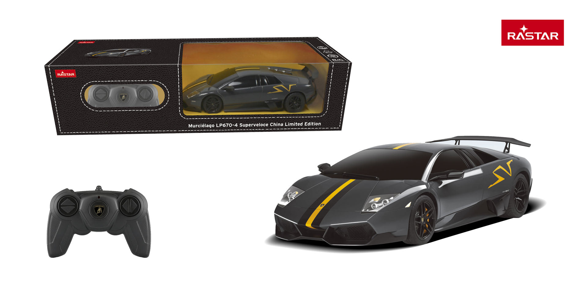 R/C car 1:24 Murcielago LP670-4 Superveloce Gray RASTAR