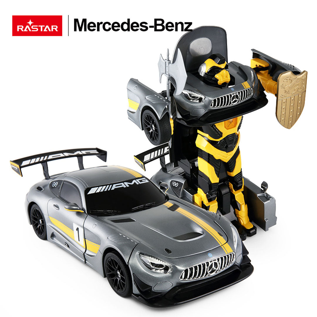 Car/Robot 2in1 R/C 1:14 Mercedes-AMG GT3 Gray RASTAR