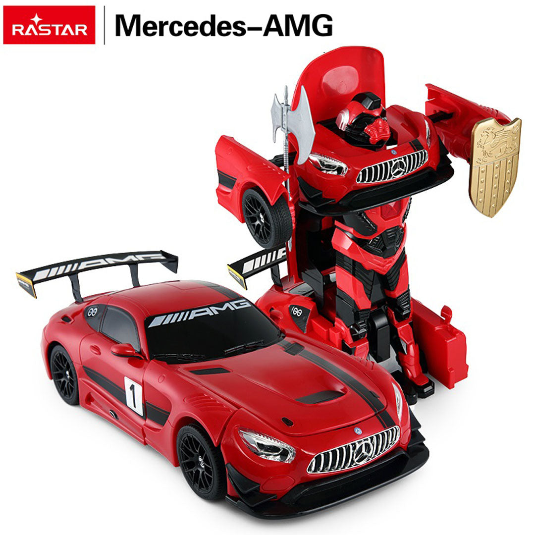 Car/Robot 2in1 R/C 1:14 Mercedes-AMG GT3 Red RASTAR