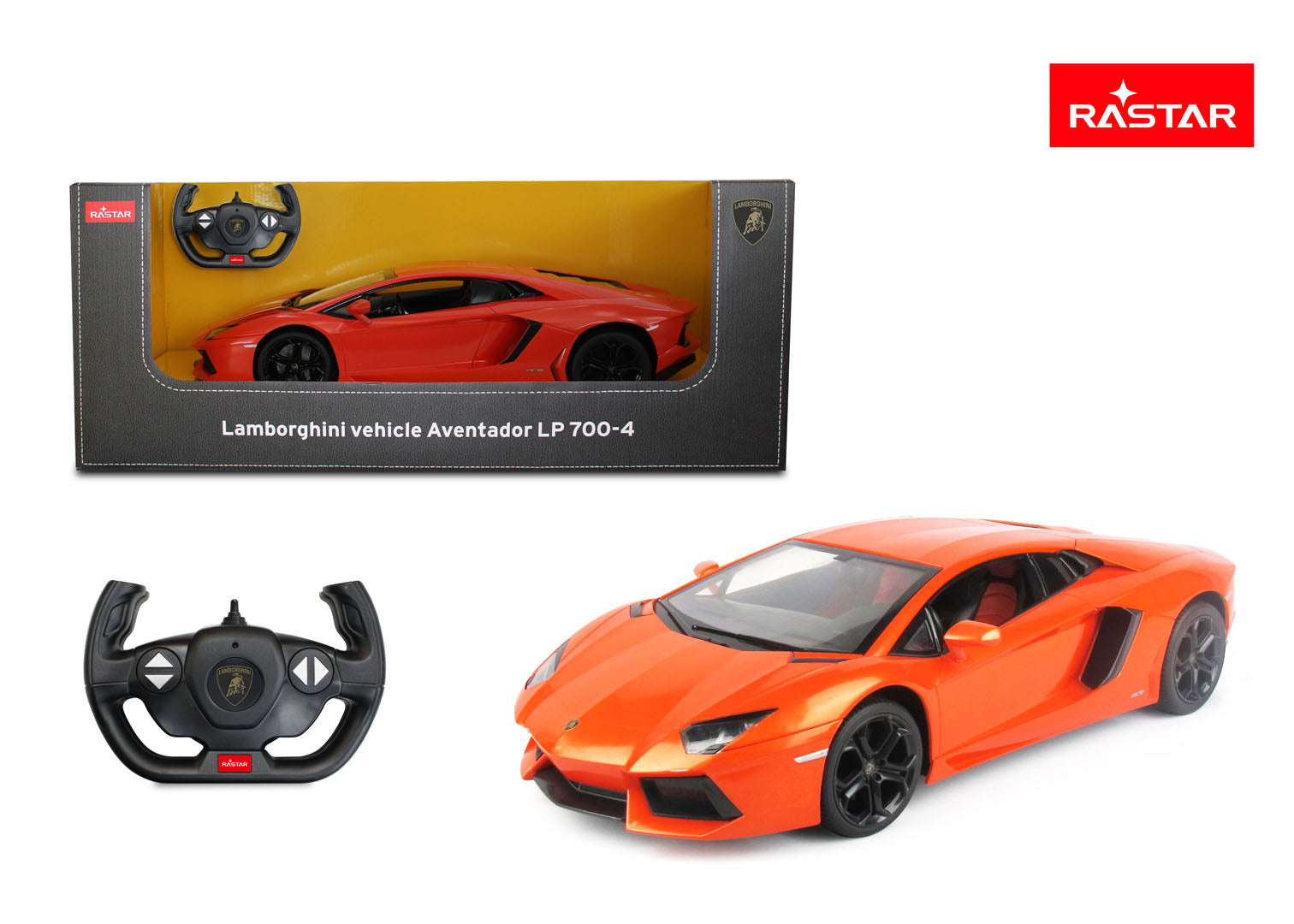 R/C Car 1:10 Lamborghini Aventador Orange RASTAR