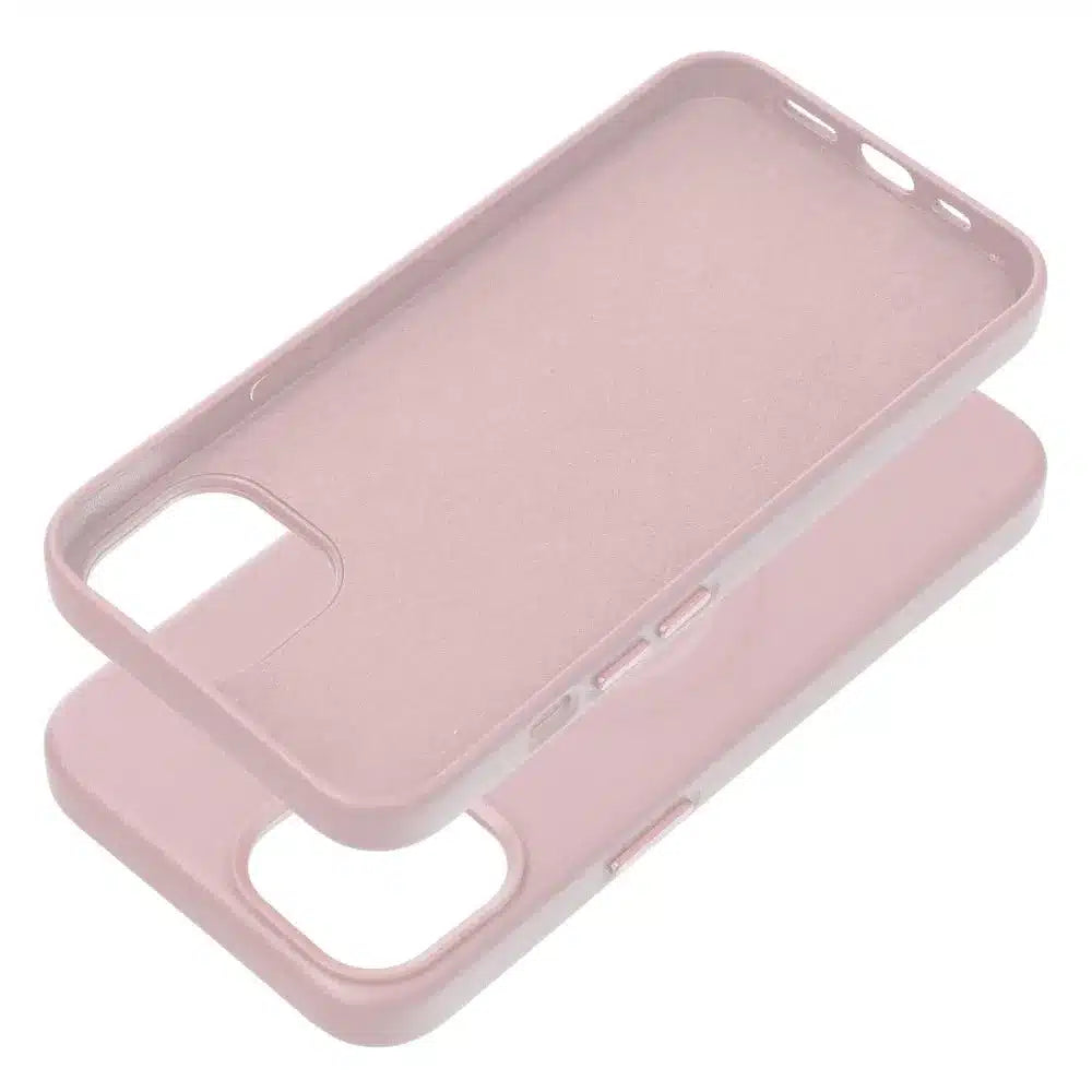 Roar usnjena Mag Case maska, združljiva z MagSafeom – za iPhone 12 roza