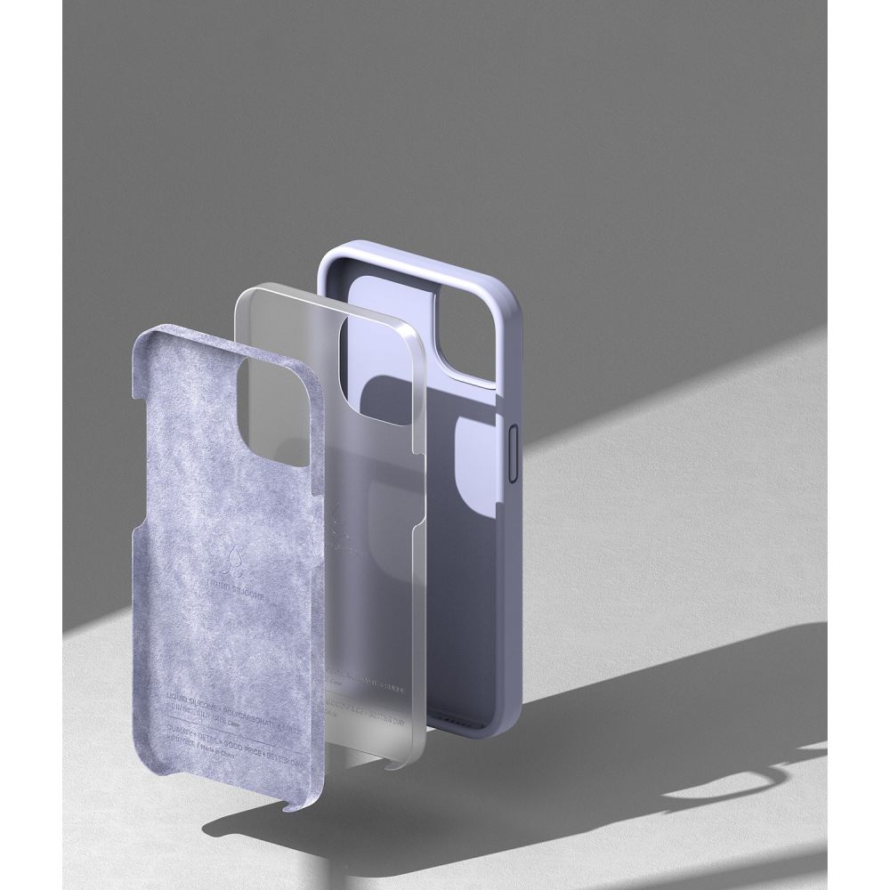 RINGKE SILIKONSKI OVITEK ZA IPHONE 14 PLUS / 15 PLUS SIVKA