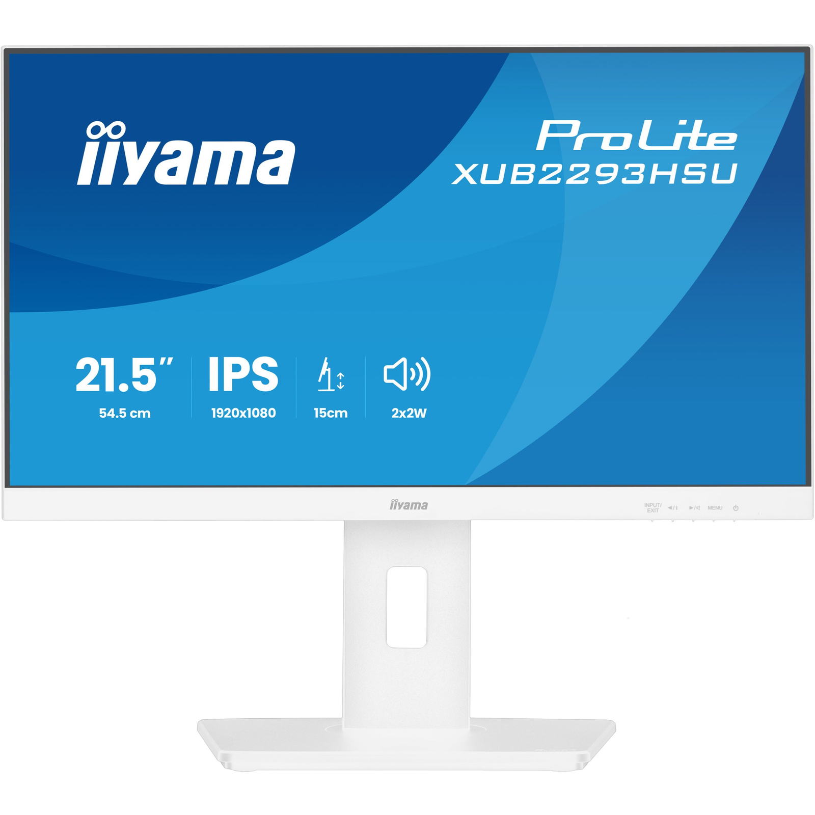 iiyama ProLite XUB2293HSU-W7 računalni monitor 54,6 cm (21.5") 1920 x 1080 pikseli Full HD LED Bijelo