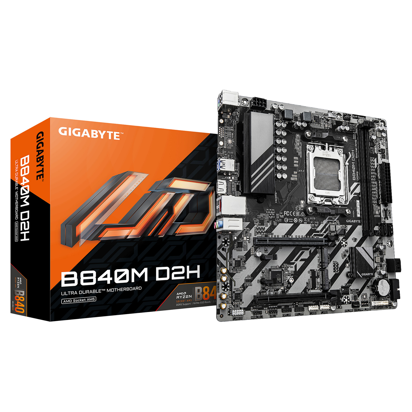 GIGABYTE B840M D2H matična ploča AMD B840 Utor AM5 Mikro ATX
