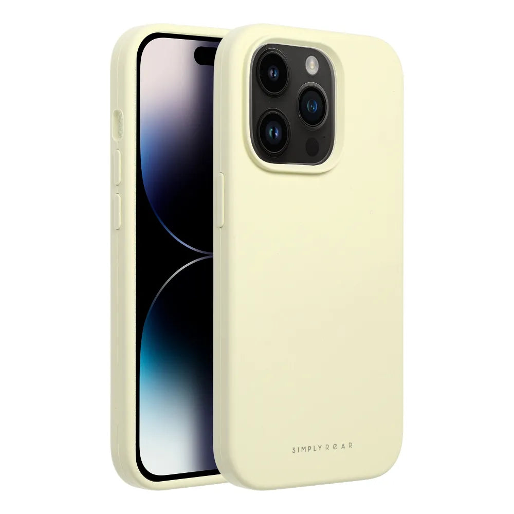 Roar Cloud-Skin maska za iPhone 14 Pro svetlo rumena