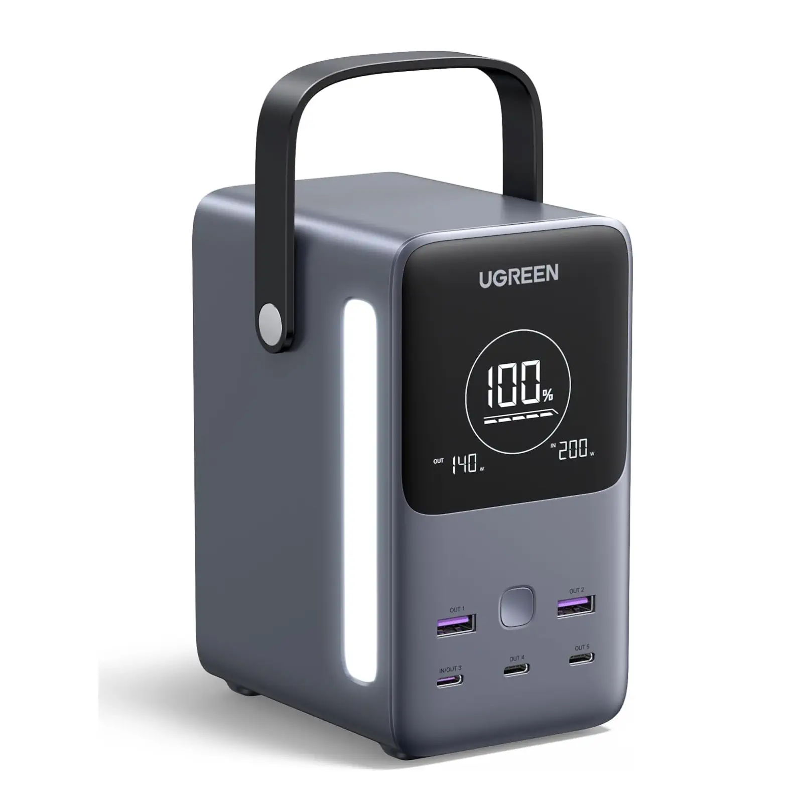 Ugreen Nexode Power Bank 48000 mAh Litij Sivo