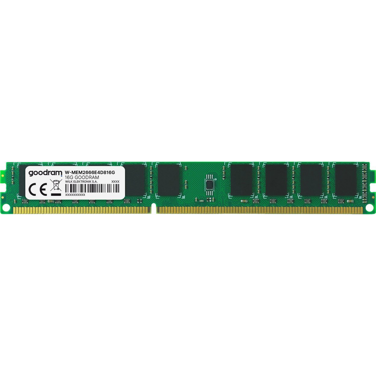 Goodram W-MEM2666E4D816G memorijski modul 16 GB 1 x 16 GB DDR4 2666 MHz ECC
